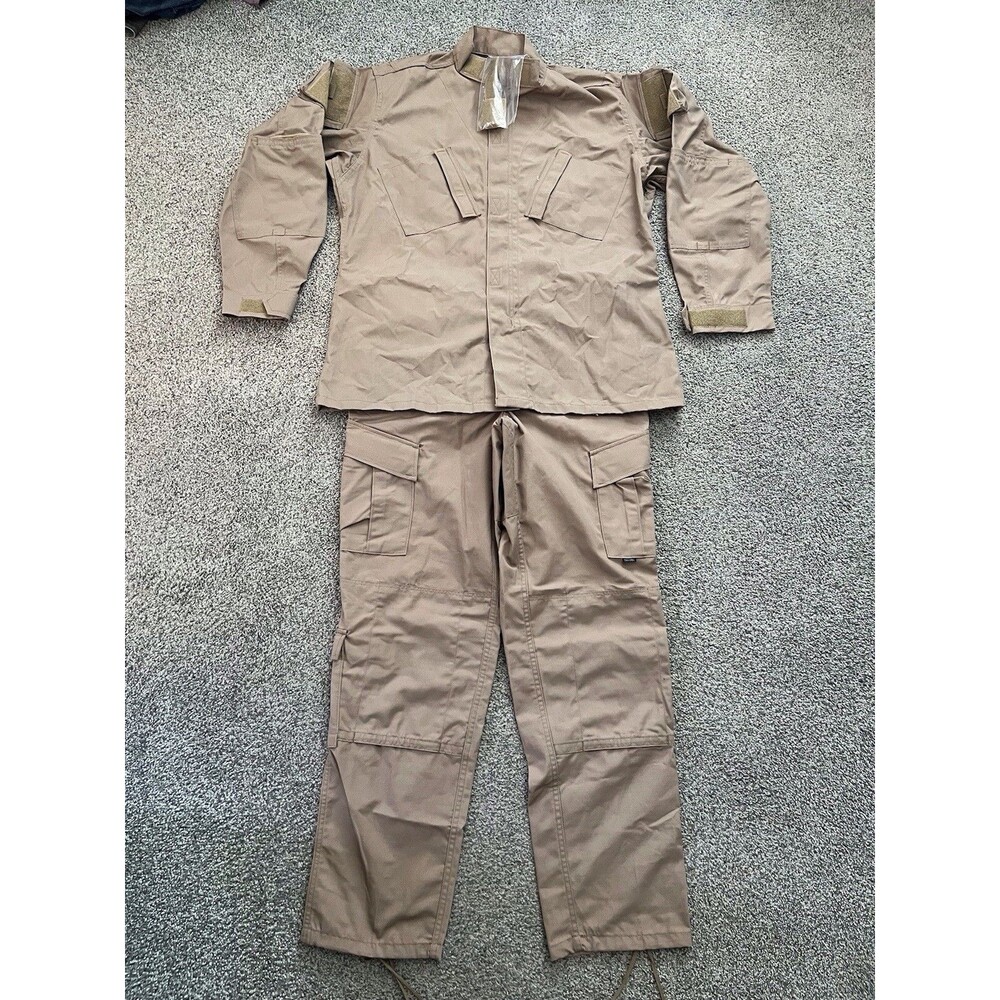 TRU-SPEC Tactical Jacket Large Long & Pants Set Medium Long Brown Cotton Nylon